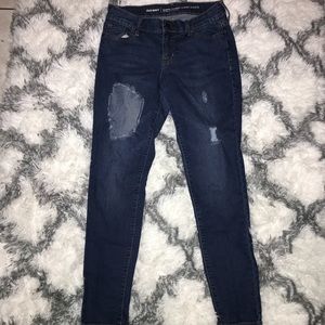 Medium Wash Old Navy Ripped Jeans